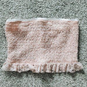 FP Intimately Light Pink Ruched Bandeau Brami